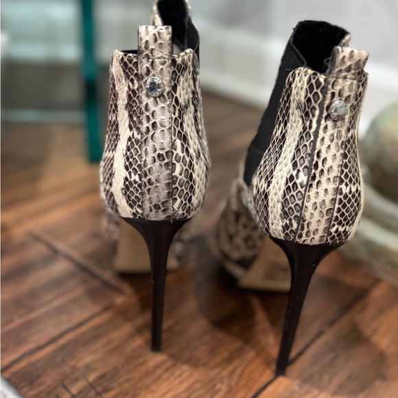 Michael Kors Genuine Snakeskin Animal Print Platform Boots - Picture 9 of 13